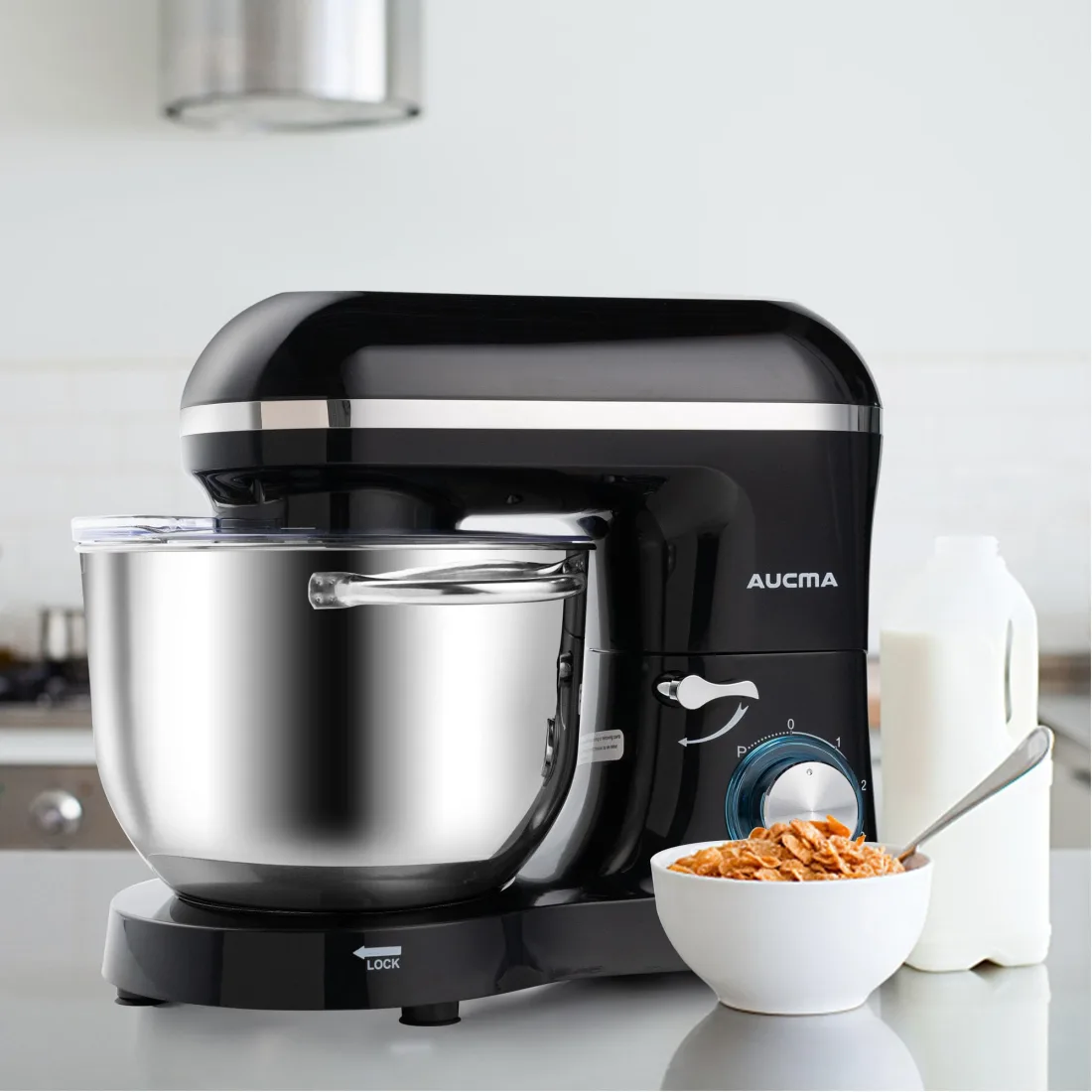 Aucma 6.5-Quart Tilt-Head Stand Mixer view 3
