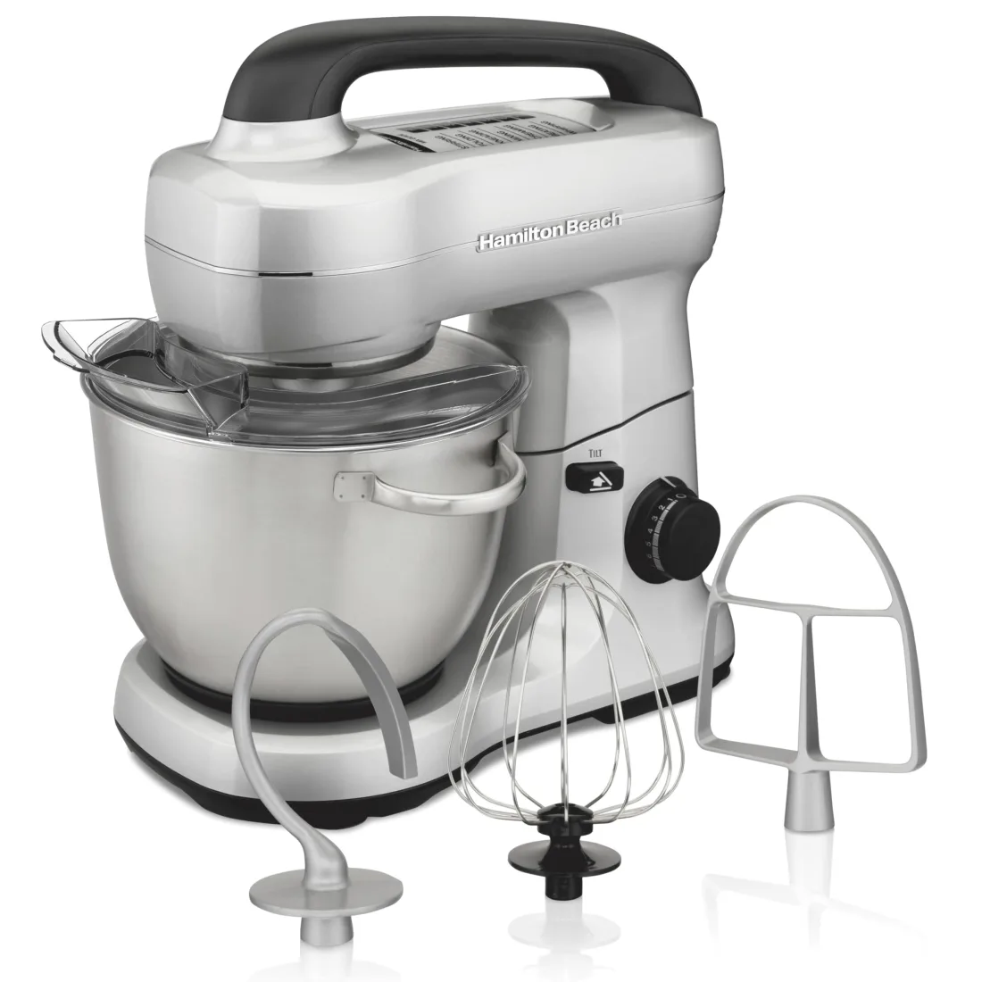 Hamilton Beach 4-Quart 7-Speed Stand Mixer with Easy-Carry Handle (63391) view 3